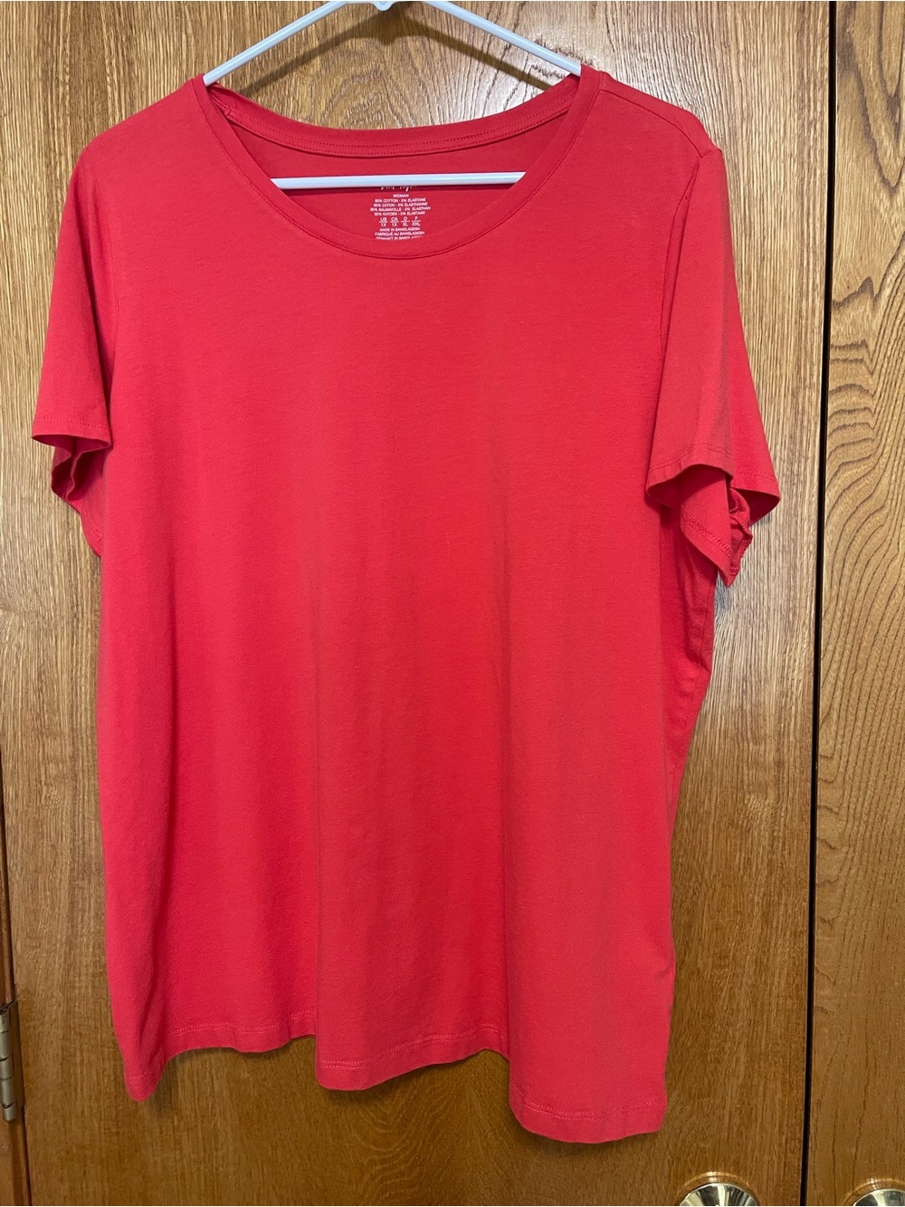 Women’s  Red Crew Neck T-Shirt